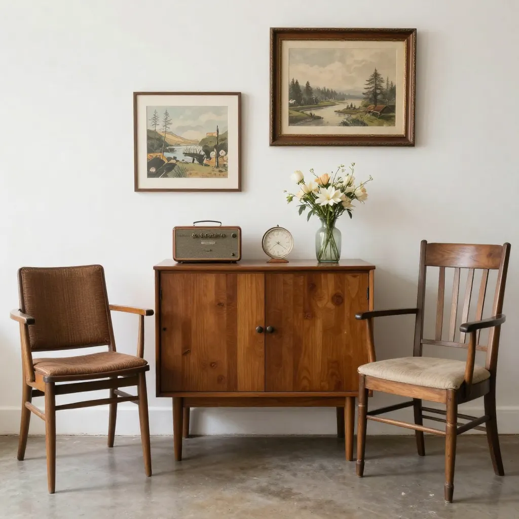 Natural light photography showcasing vintage styling