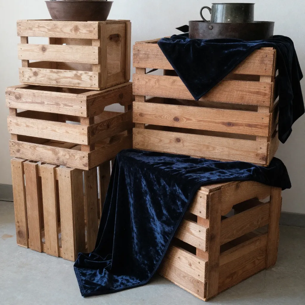 Studio space transformation with vintage props