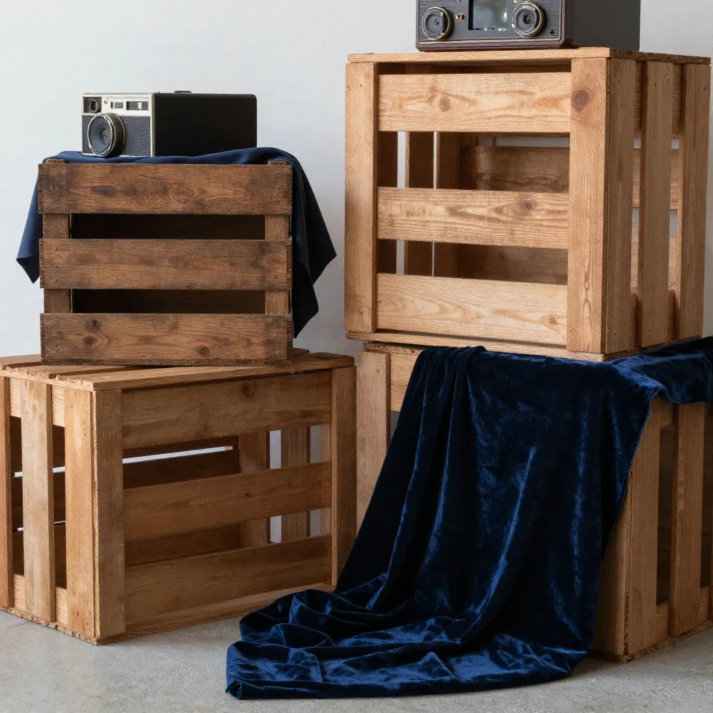 Vintage decorative elements in editorial setting